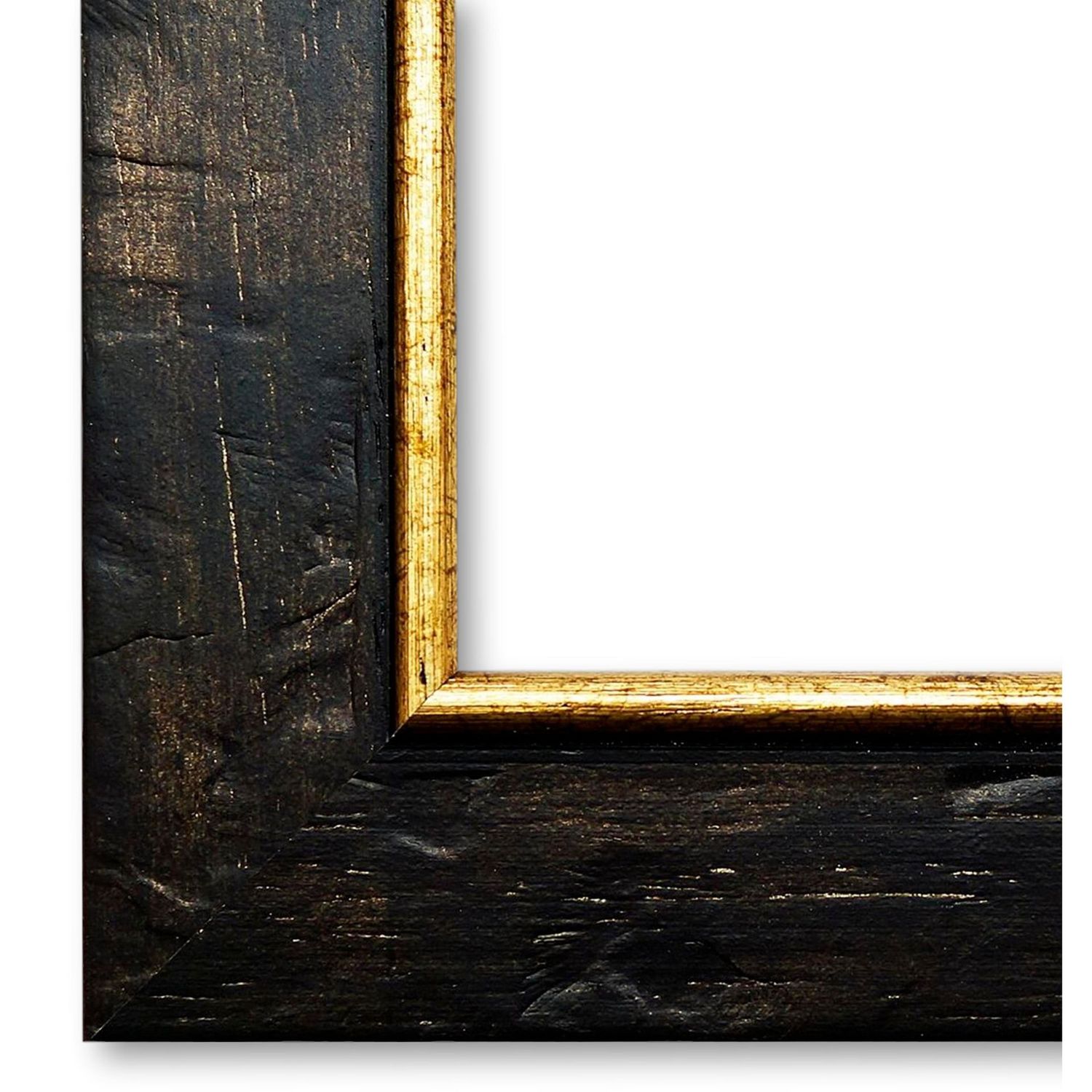 Bilderrahmen Hallstadt antik vintage in Braun Gold 2 70x200 cm ohne Glas