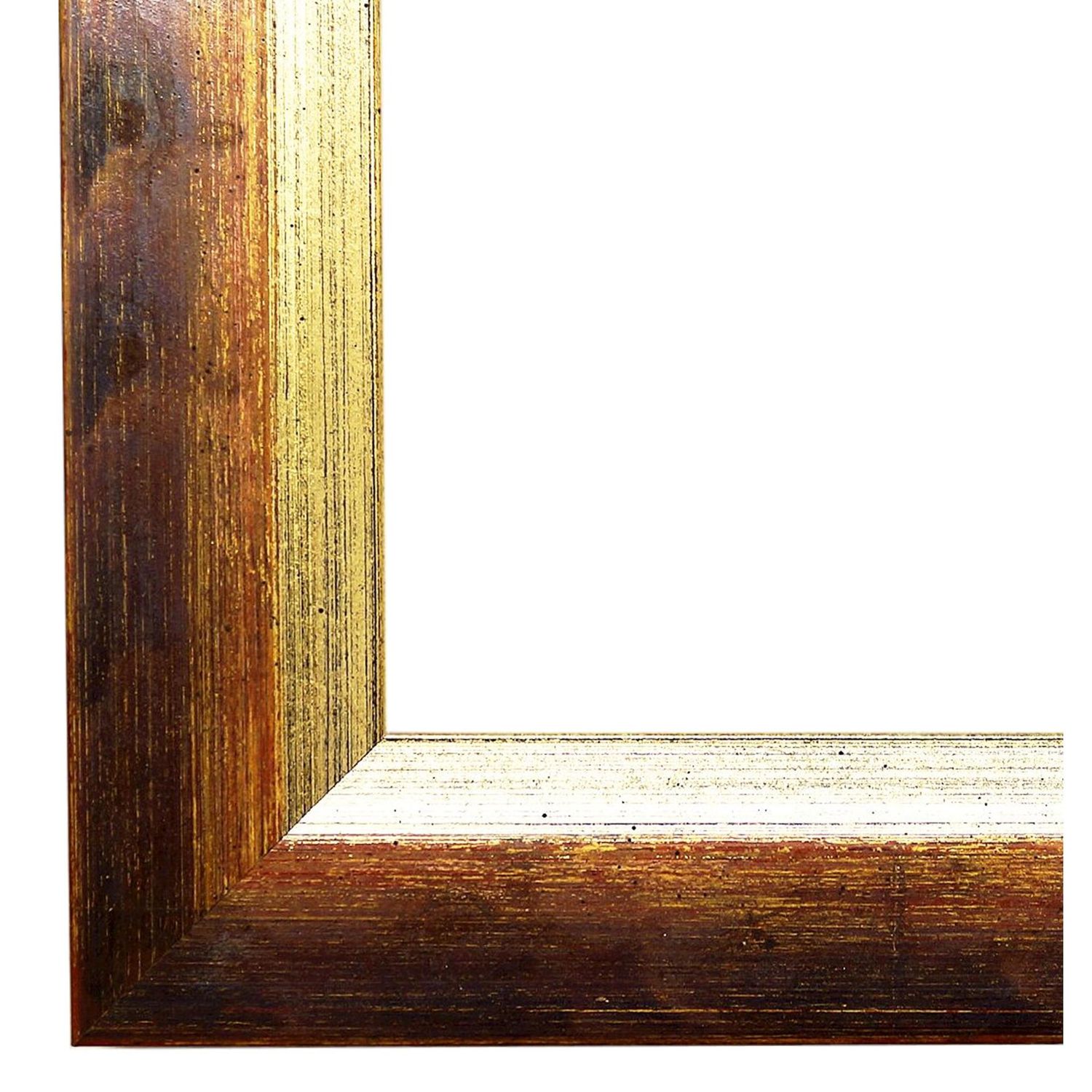 Bilderrahmen Haßfurt vintage shabby in Braun Gold Rot 80x160 cm ohne Glas