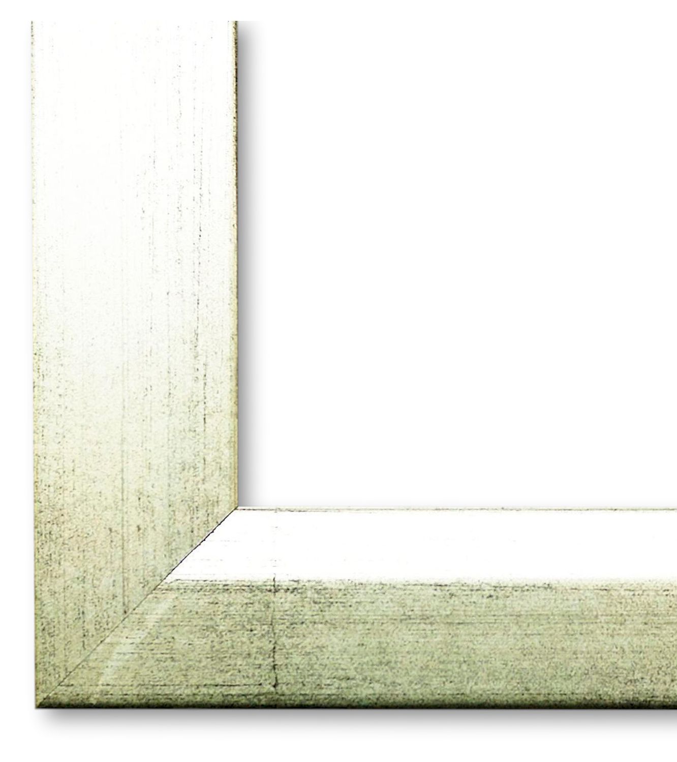 Bilderrahmen Haßfurt vintage shabby in Silber 40x50 cm mit Normalglas