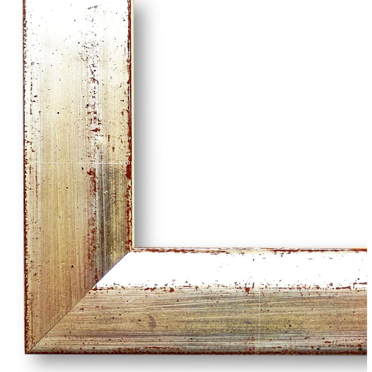 Bilderrahmen Haßfurt vintage shabby in Echt-Silber 15x20 cm mit Normalglas
