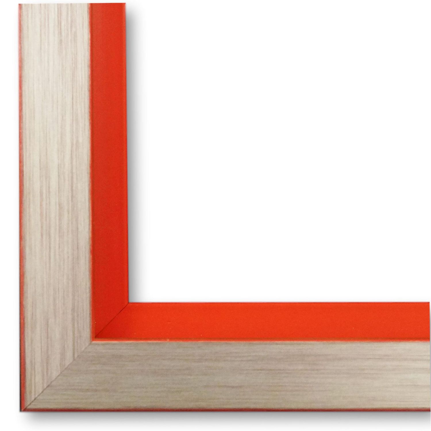 Bilderrahmen Herzogenaurach modern schlicht in Silber Rot 60x140 cm ohne Glas