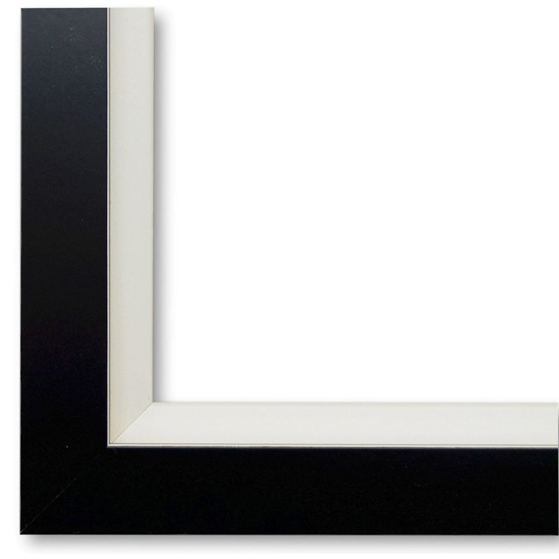 Bilderrahmen Herzogenaurach modern schlicht in Schwarz Weiß 50x170 cm mit Plexiglas