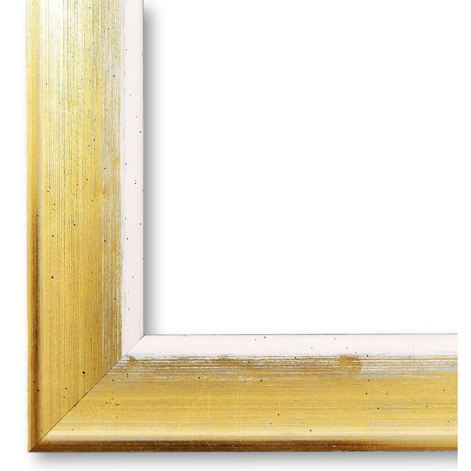 Bilderrahmen Ingolstadt vintage shabby in Gold Blau Weiß 13x18 cm mit Museumsglas