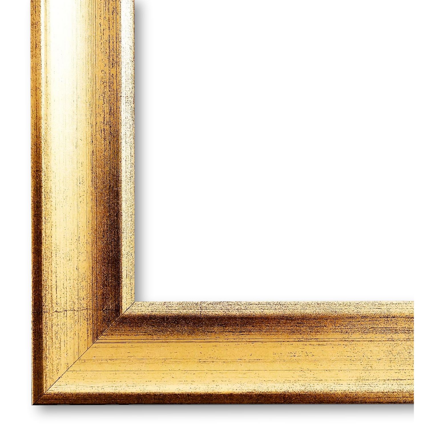 Bilderrahmen Ingolstadt vintage shabby in Gold 40x80 cm ohne Glas