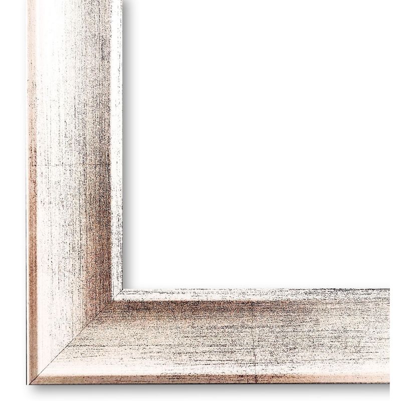 Bilderrahmen Ingolstadt vintage shabby in Silber 90x150 cm ohne Glas
