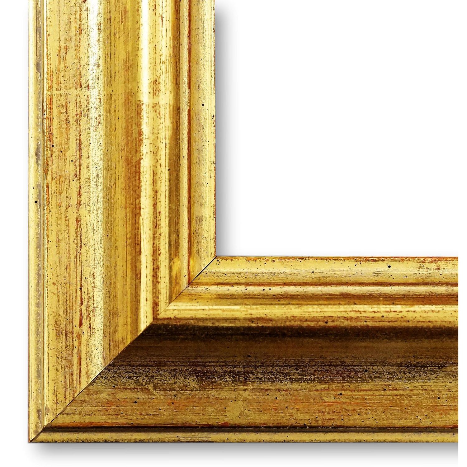 Bilderrahmen Miesbach antik vintage in Echt-Gold DIN A3 ohne Glas
