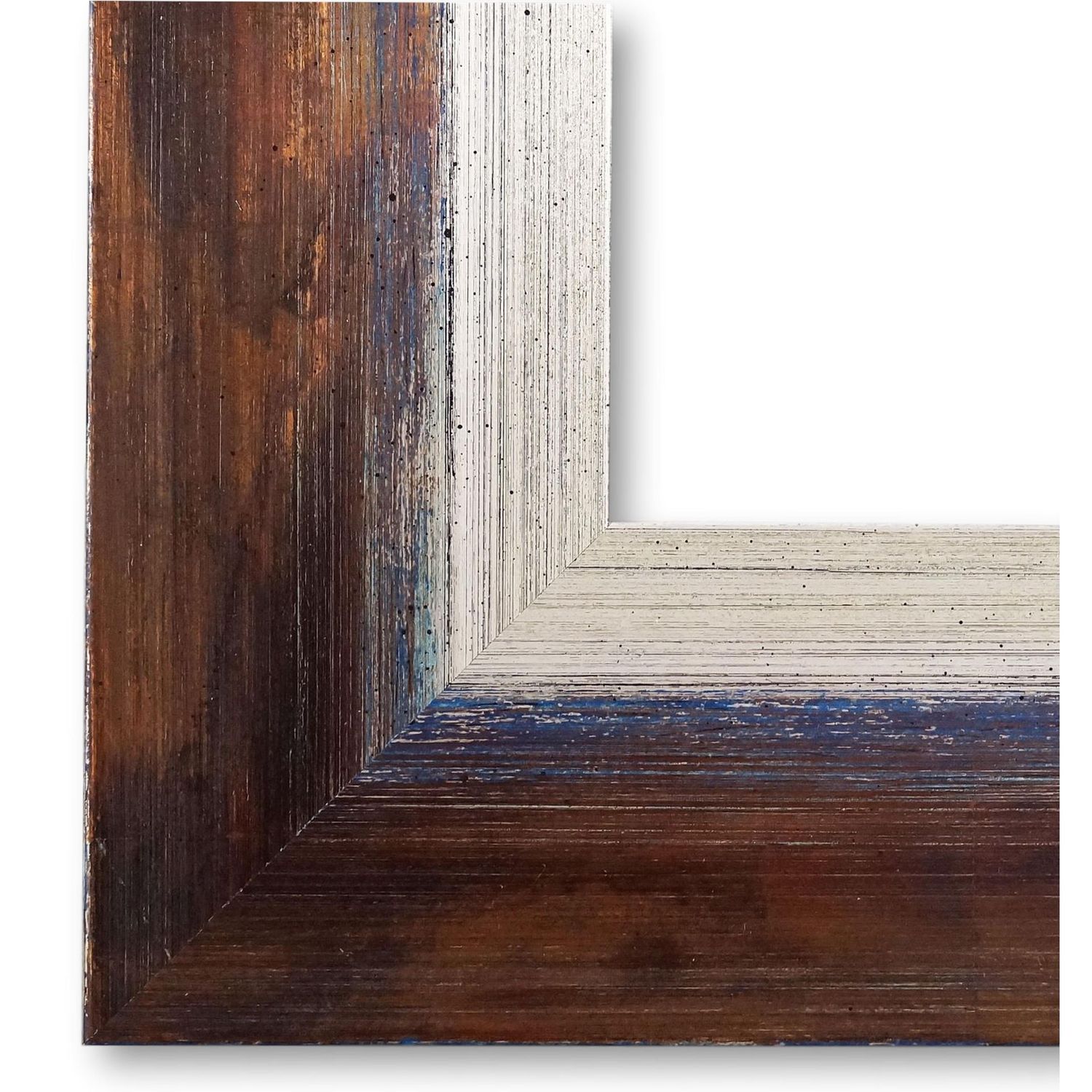 Bilderrahmen Ochsenfurt Braun Silber Blau