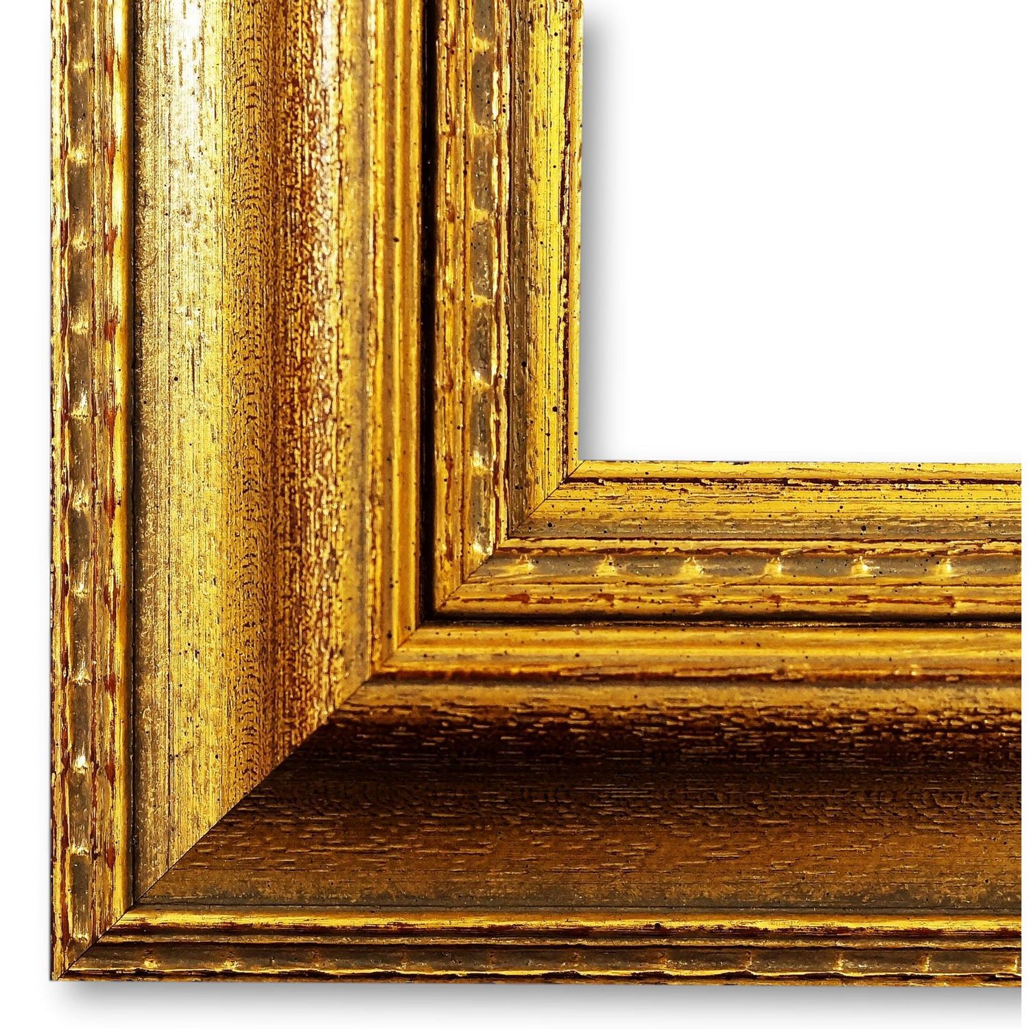 Bilderrahmen Neustadt antik vintage verziert in Gold 35x50 cm ohne Glas