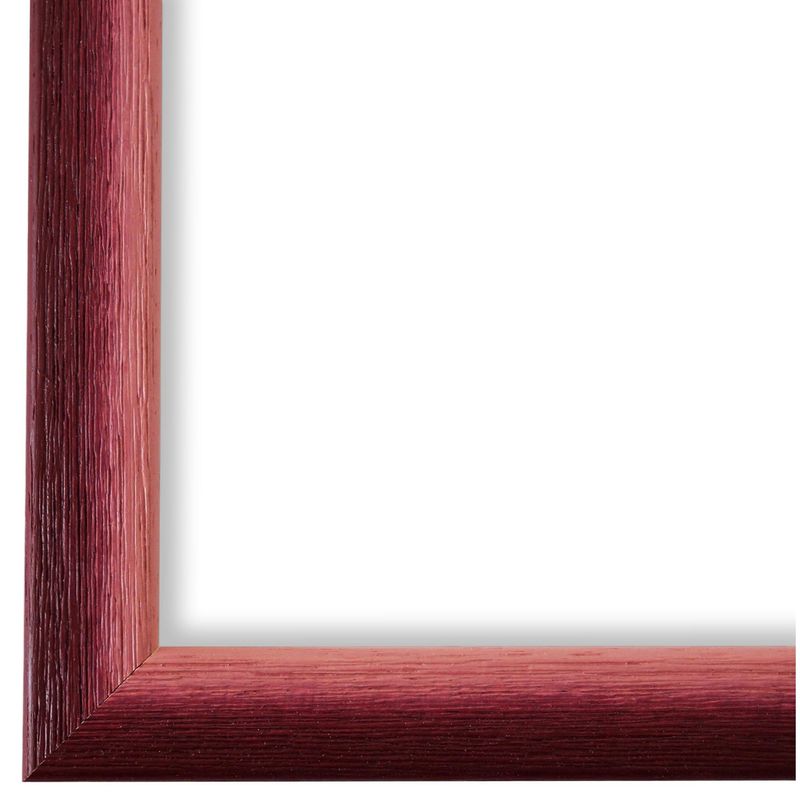 Bilderrahmen München modern retro in Rot Rosa aus Holz