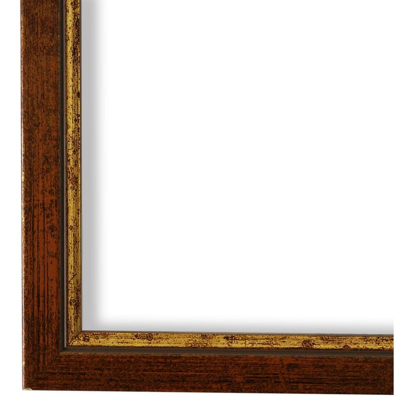 Bilderrahmen Sanremo vintage shabby in Rot Gold aus holz