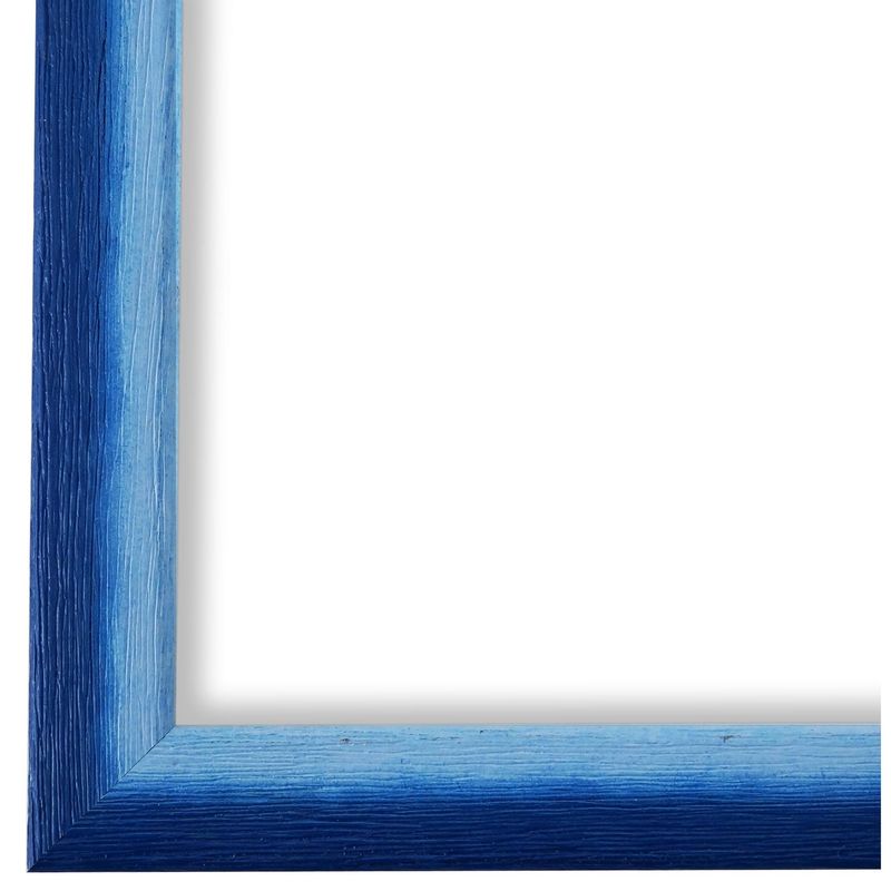 Bilderrahmen München modern retro in Blau Hell-Blau aus Holz