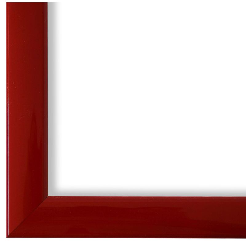 Bilderrahmen München vintage retro in Rot Lack aus Holz