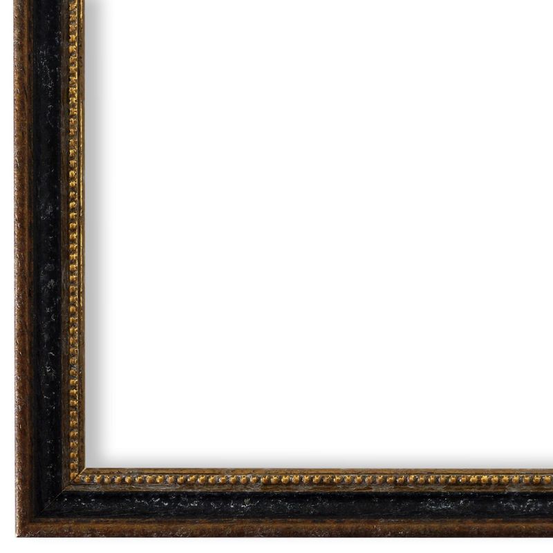 Bilderrahmen Empoli antik vintage verziert in Schwarz Gold aus Holz
