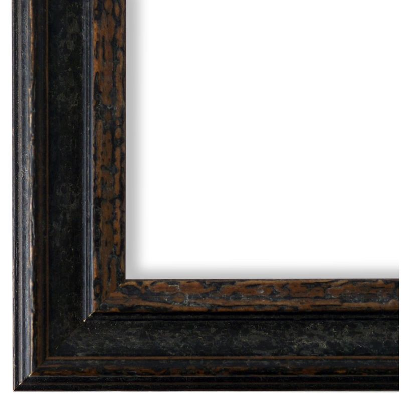 Bilderrahmen Forli antik vintage shabby in Schwarz aus Holz