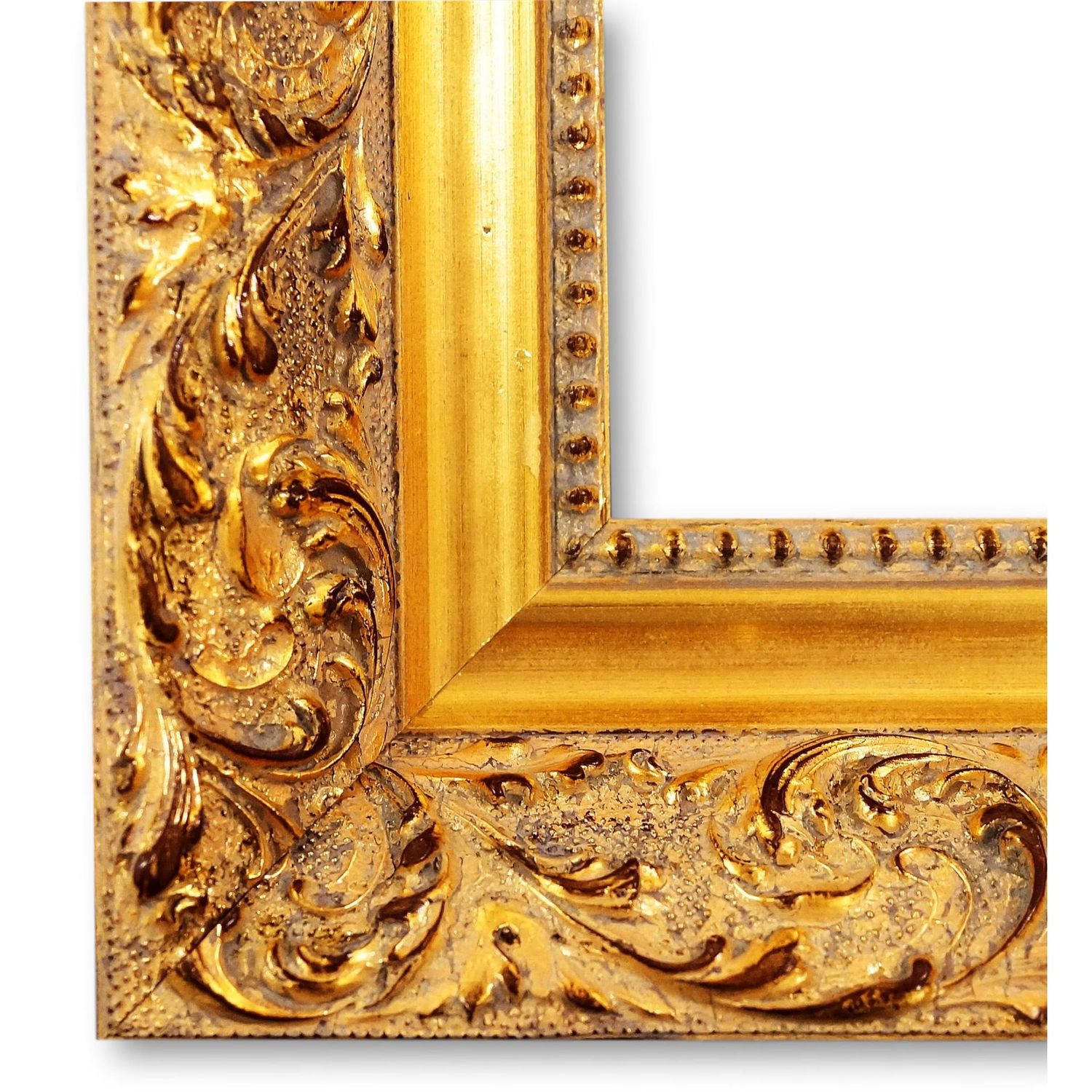 Bilderrahmen Velburg antik vintage barock in Gold DIN A6 ohne Glas