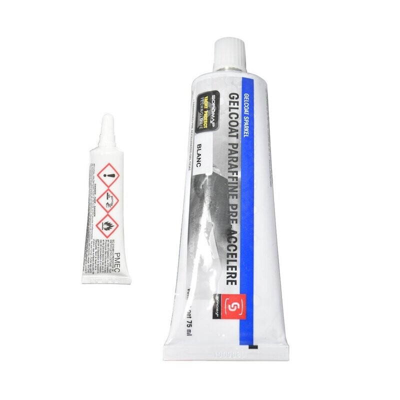 Tube de gelcoat blanc