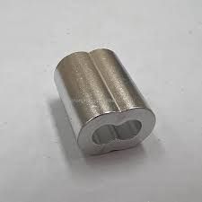 manchon double à sertir pour câble 2.4mm