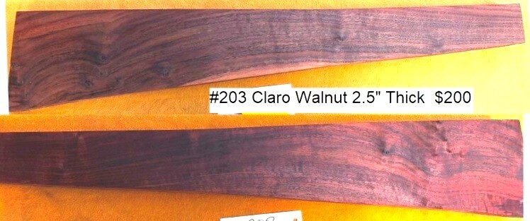 Claro Walnut Blank #203