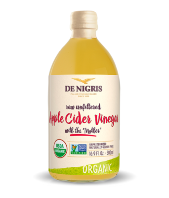 Vinaigre de cidre de pomme biologique De Nigris 500ml Vinaigre de cidre de pomme biologique De Nigris 500ml