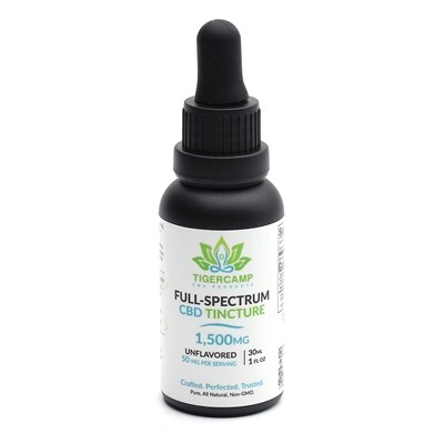 1500mg Full Spectrum CBD Tincture - Unflavored 1500mg Full Spectrum CBD Tincture - Unflavored