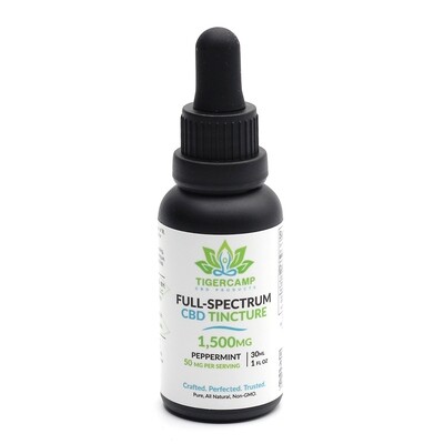 1500mg Full Spectrum CBD Tincture - Peppermint 1500mg Full Spectrum CBD Tincture - Peppermint