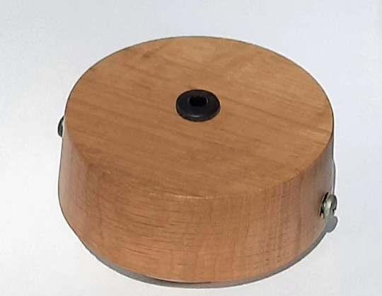 Deckenverteiler, Deckenbaldachin, Decken-Verteilerdose, Eiche geölt.