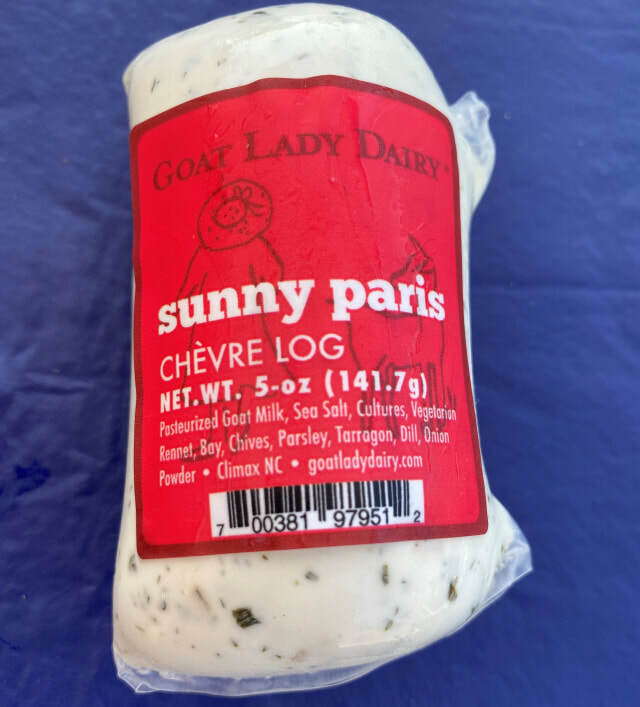 Sunny Paris Chèvre Log- Goat Lady Dairy