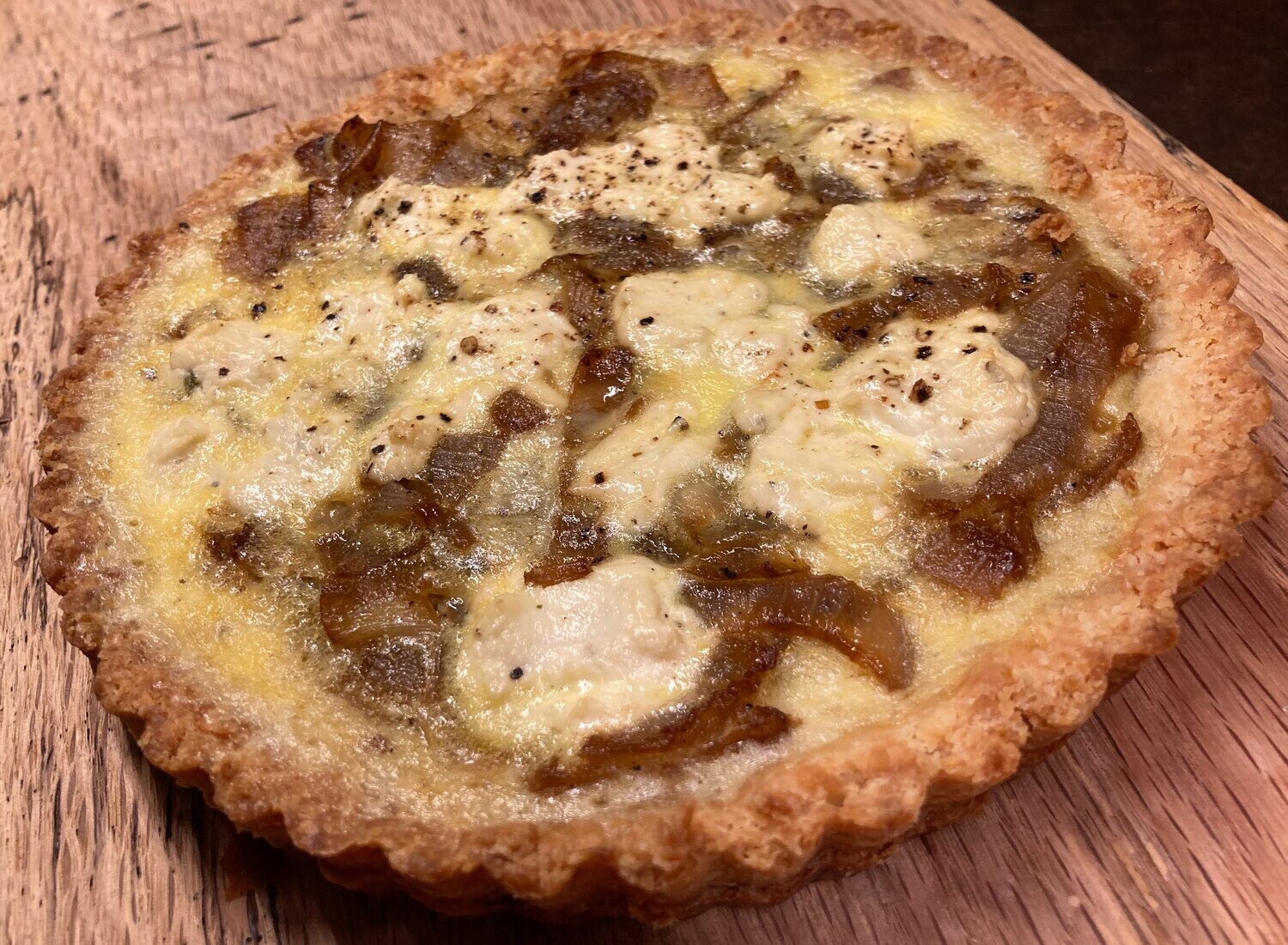 Caramelized Onion & Goat Cheese Quiche