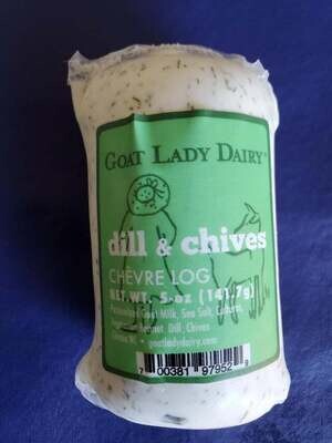 Dill & Chive Chèvre Log- Goat Lady Dairy