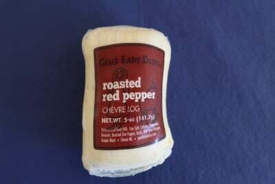 Roasted Red Pepper Chèvre Log- Goat Lady Dairy