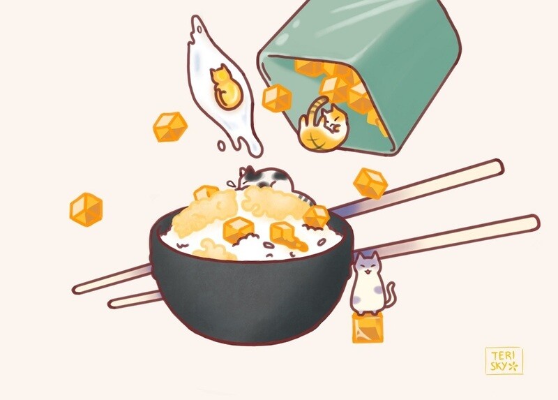 Transforming Furikake Postcard