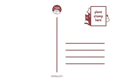 Cat Toaster Postcard