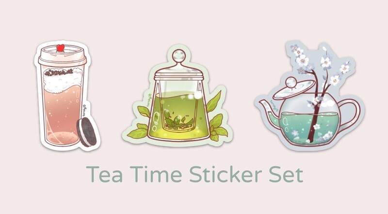 Tea Time Sticker Set