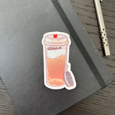 Oreo Milk Tea Sticker