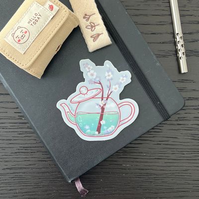 Blooming Teapot Sticker