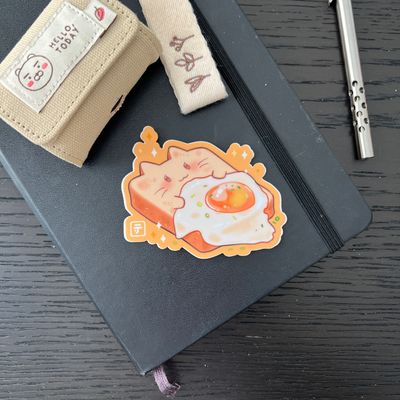 Lazy Toast Sticker