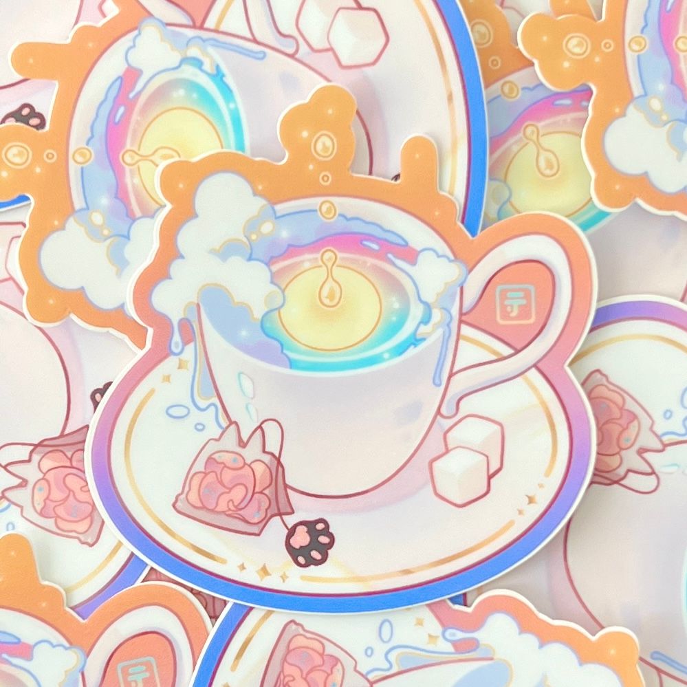 Sunrise Latte Sticker