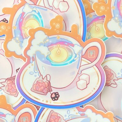 Sunrise Latte Sticker