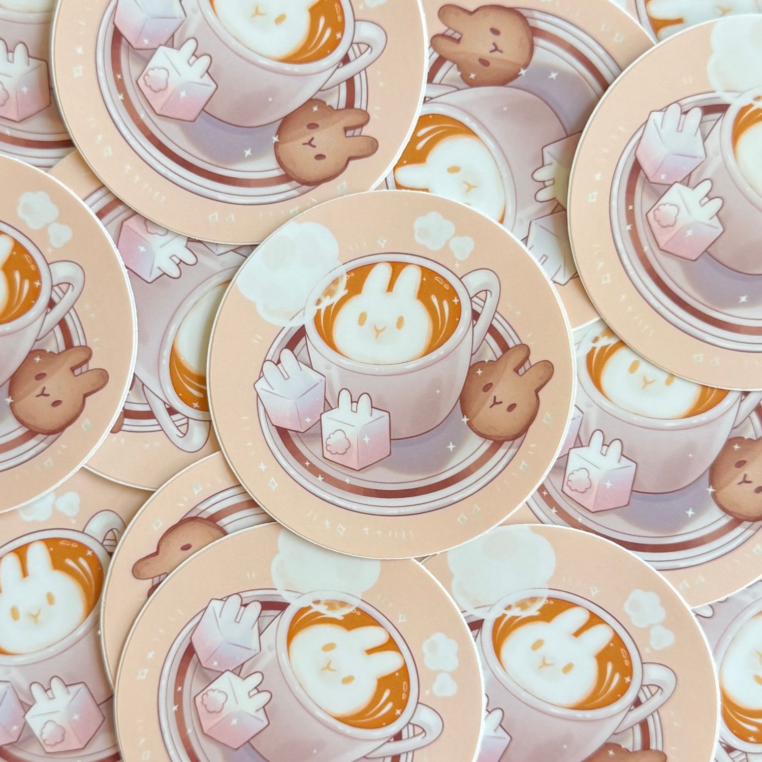 Bun Latte Sticker