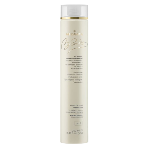 Medavita Ice Blondie - Shampoing fortifiant blonds froids