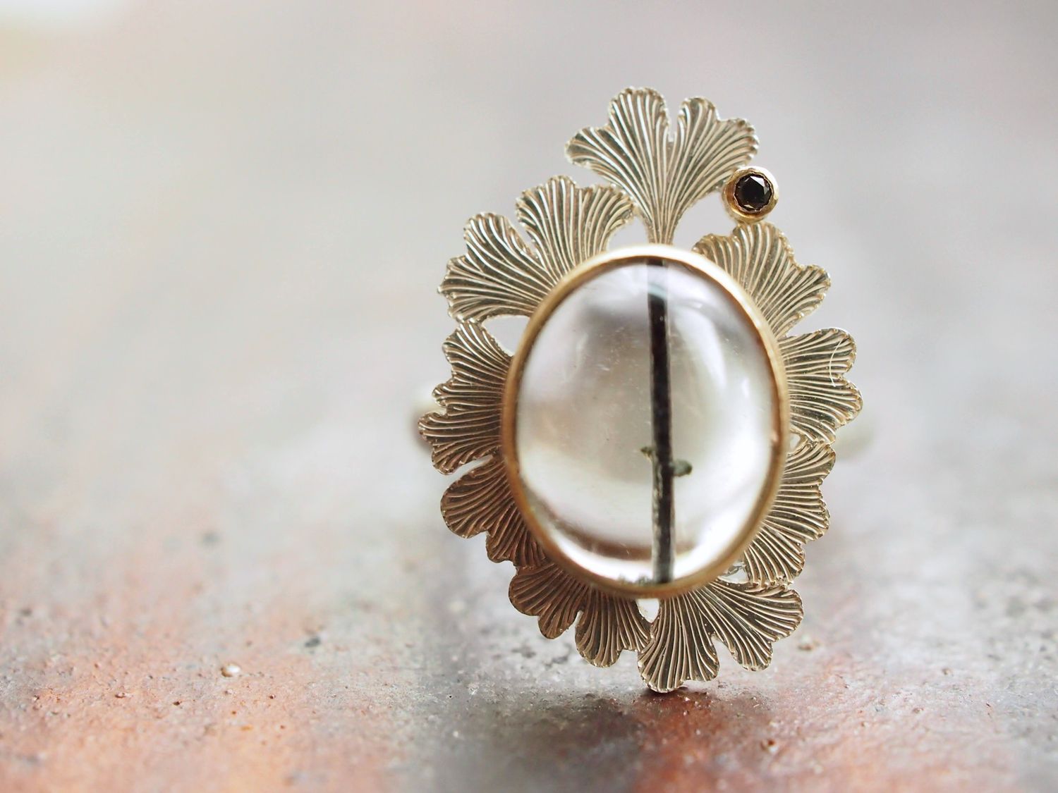 Floating leaves ring。US 7.5-7.75