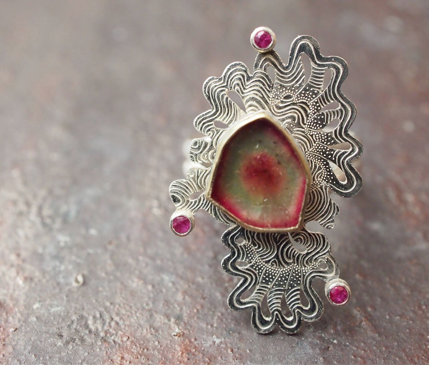 Wallflower ring 。Size US7.5