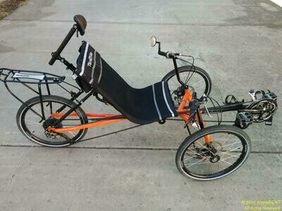 Conventional Terratrike Rambler seat configuration www.alphabent.com