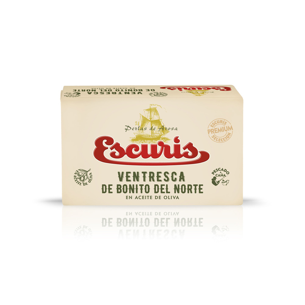 Ventresca de bonito del norte en aceite de oliva ESCURIS.