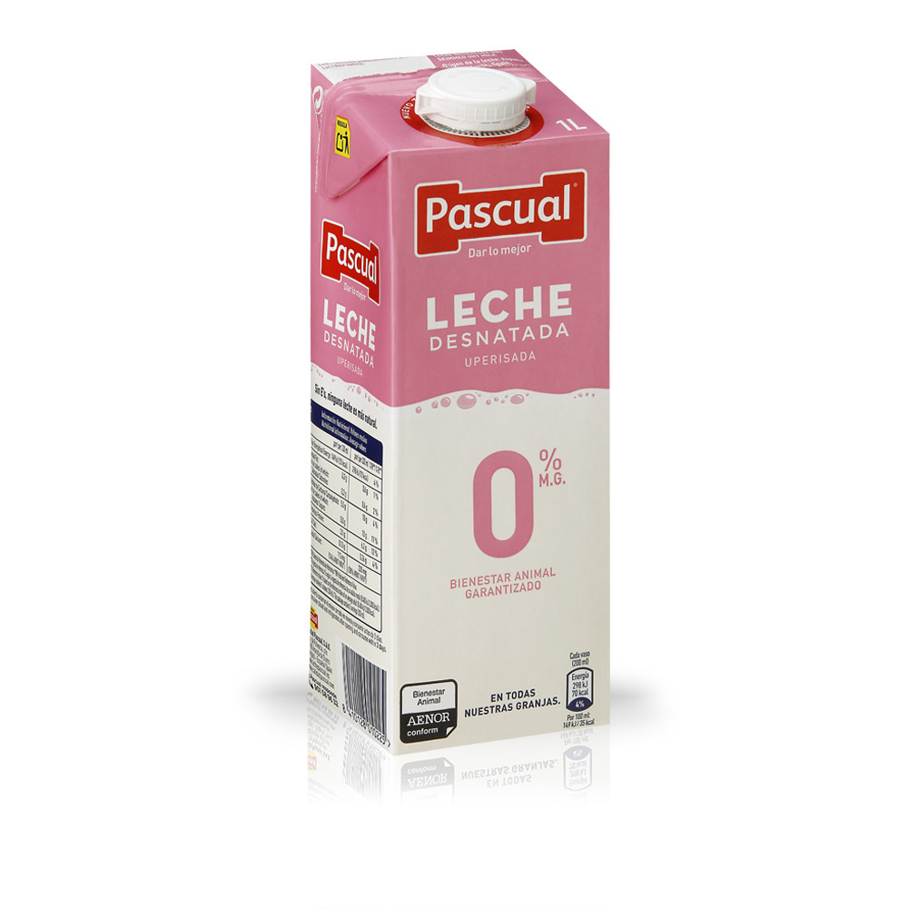 Leche desnatada 0% materia grasa de PASCUAL.