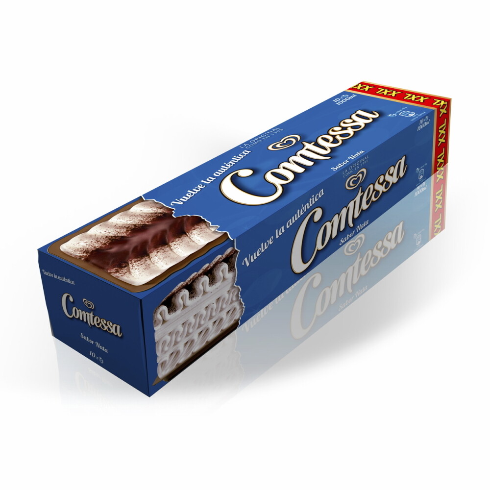 Tarta helada COMTESSA XXL sabor nata