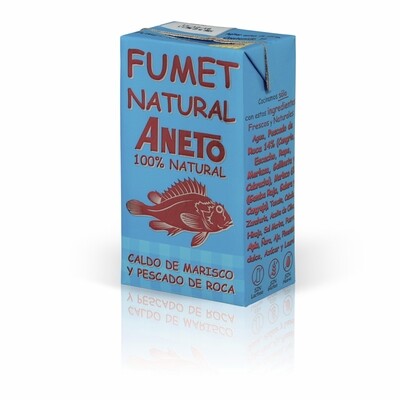 Fumet natural de marisco y pescado de roca ANETO (1 litro).