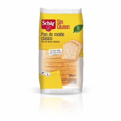 Pan de molde SCHÄR sin gluten y sin lactosa.