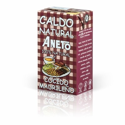 Caldo natural de cocido madrileño ANETO (1 litro).