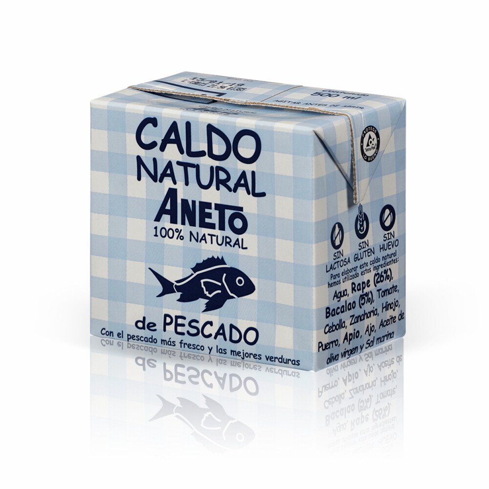 Caldo natural de pescado ANETO (500 ml).
